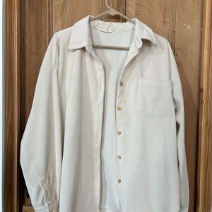 Cream Button-Up Shirt
